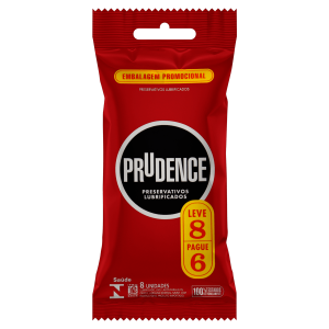 Prudence Preservativo Lubrificado Leve 8 Pague 6 Unidades