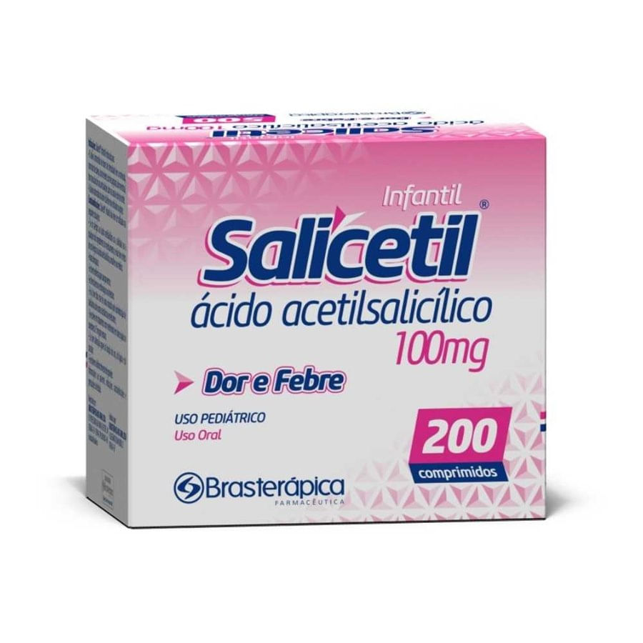 Salicetil 100mg Comprimido - Caixa com 200 Comprimidos