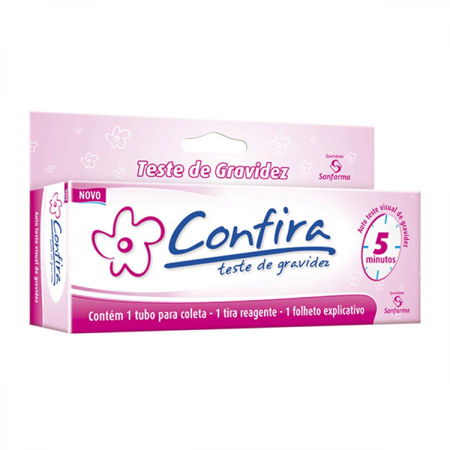 Teste de Gravidez Em Tira Confira 1 Unidade