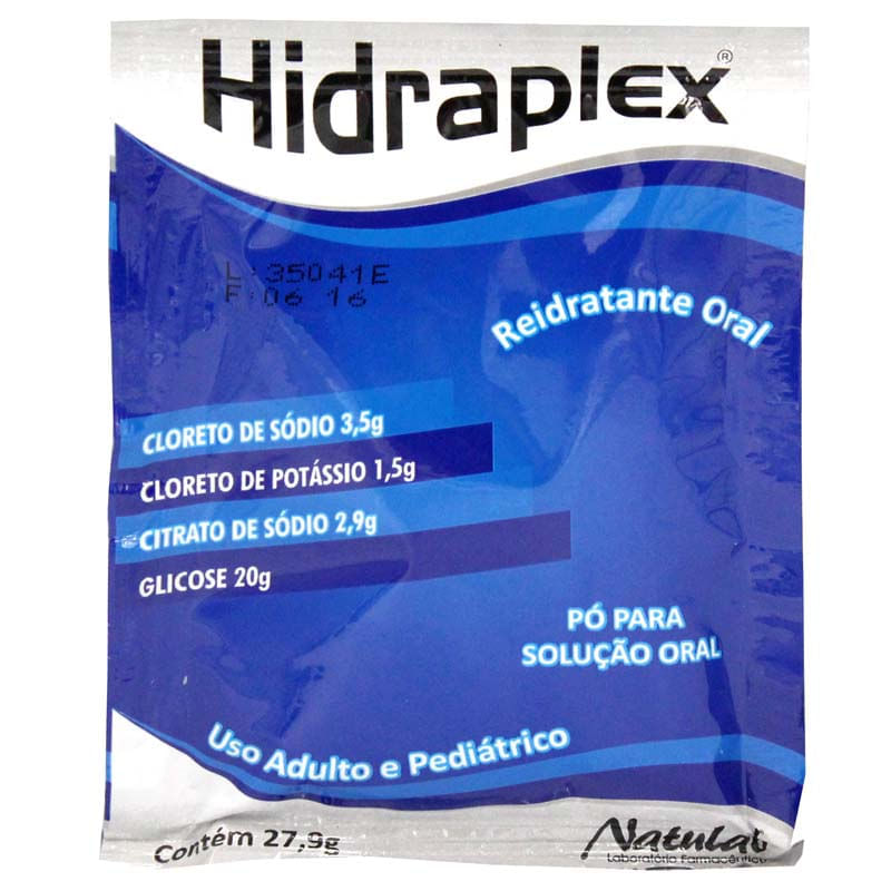 Hidraplex Sais para Reidratação Oral Sabor Natural - 4 Envelopes