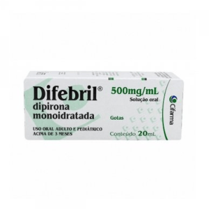 Difebril 500mg/ml - 1 Solução Oral Gotas
