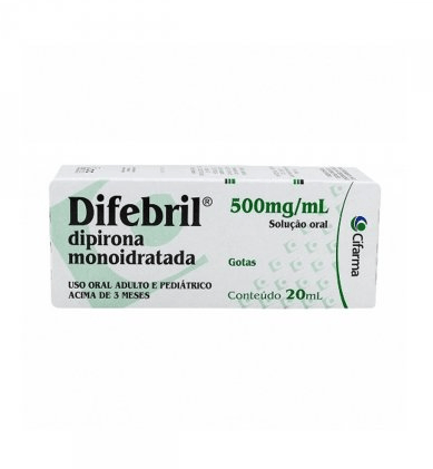 Difebril 500mg/ml - 1 Solução Oral Gotas