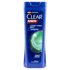 Shampoo Anticaspa Clear Men Limpeza Diária 200ml