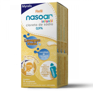 Nasoar Infantil Refil 15 Envelopes 1.08g