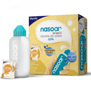 Nasoar Infantil 0,9% Solução Nasal 15 Envelopes com 1g