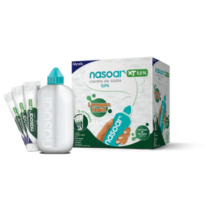 Nasoar XT 5% com 15 Envelopes + Lavador Nasal 240ml