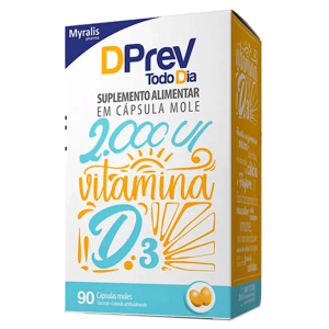 Vitamina D3 Dprev Todo Dia 2000UI 90 Cápsulas Moles