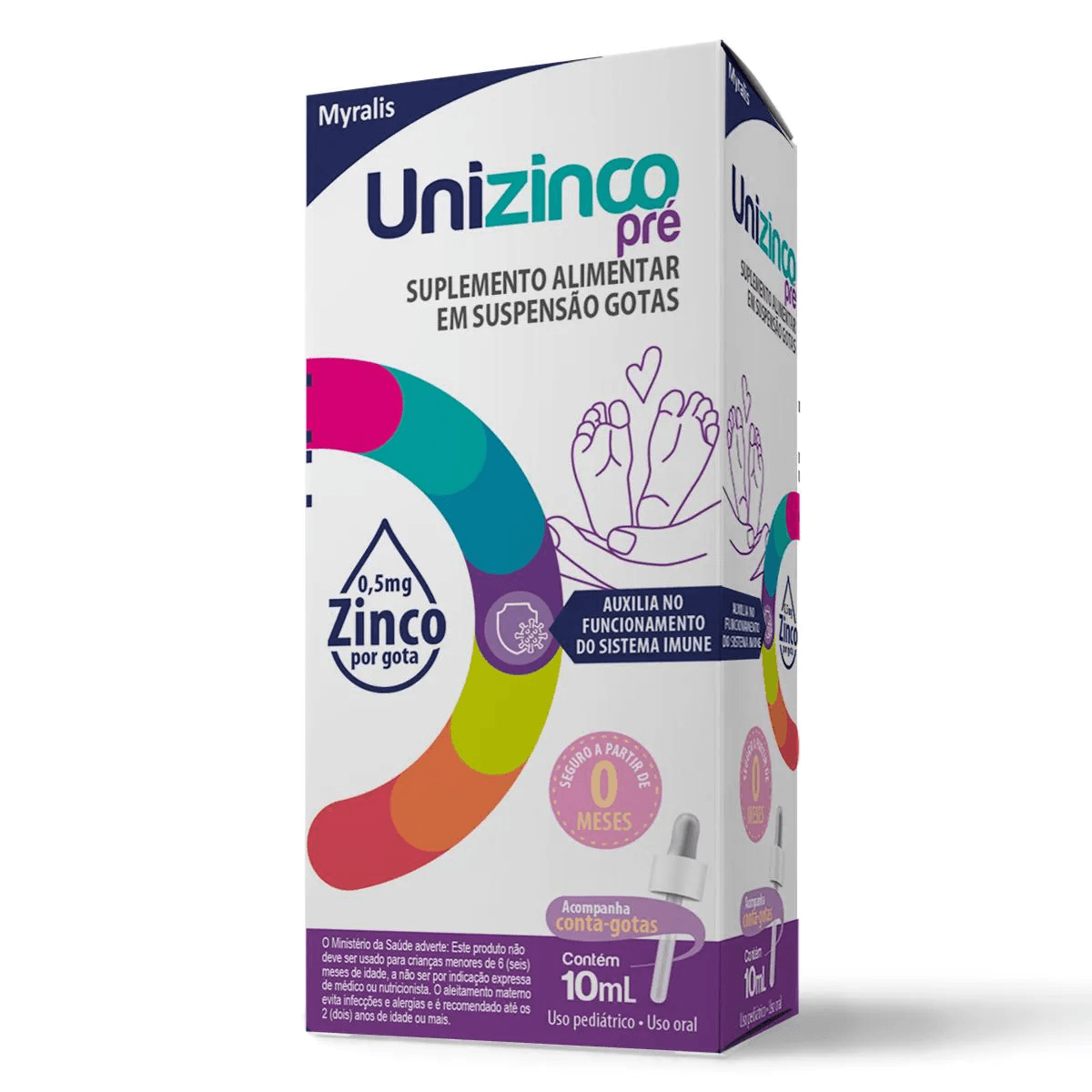 Unizinco Pré Zinco 0.5mg/Gota Suspensão em Gotas 10mL