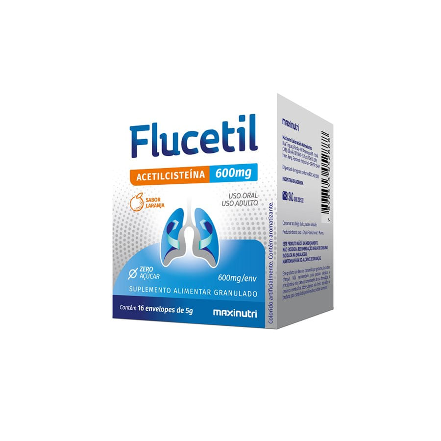 Flucetil 600mg Granulado - Caixa com 16 Envelopes