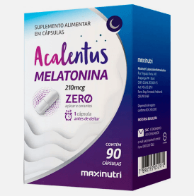 Acalentus Melatonina 210mcg Zero Açúcar 90 Cápsulas