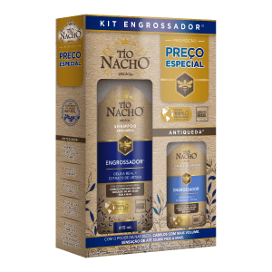 Kit Tio Nacho Engrossador Com 1 Shampoo 415mL + 1 Condicionador de 200mL