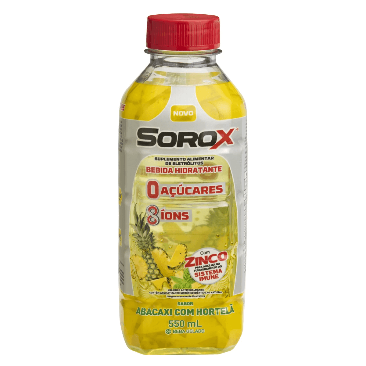Bebida Hidratante Sorox Abacaxi com Hortelã 550mL