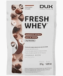Fresh Whey DUX Sabor Chocolate Belga e Avelã Sachê 30g