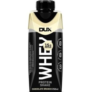 Whey Protein Shake Dux 15g Proteína Chocolate Branco 250mL