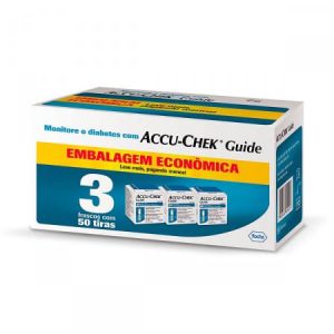 Tiras Medidoras de Glicose Accu-Chek Guide 3 Caixas com 50 Unidades Cada
