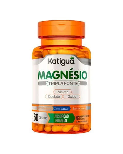 Magnésio Tripla Fonte 500mg - Caixa com 60 Cápsulas