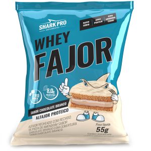 Alfajor WheyFajor Sabor Chocolate Branco Shark Pro 55g