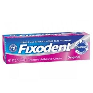 Creme Fixador de Dentaduras Fixodent Original 2 unidades com 21g