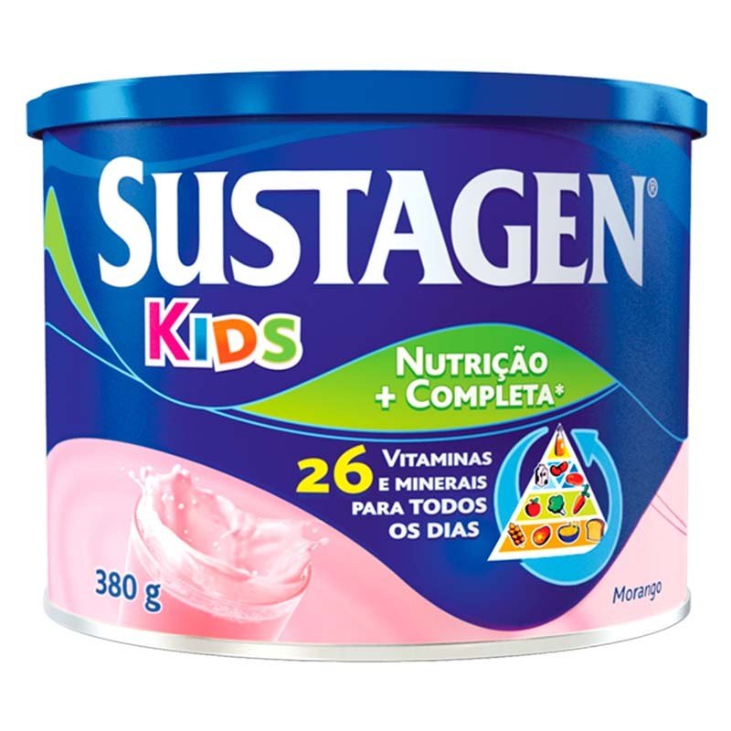 Sustagen Kids Sabor Morango Lata 380g