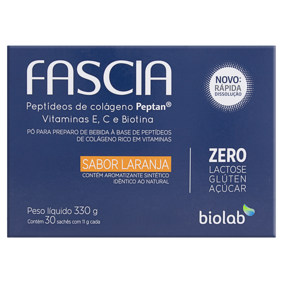 Fascia Sabor Laranja 30 Sachês com 11g