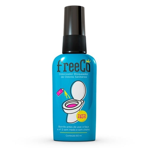Bloqueador de Odor Sanitário FreeCô tutti-frutti com 60mL