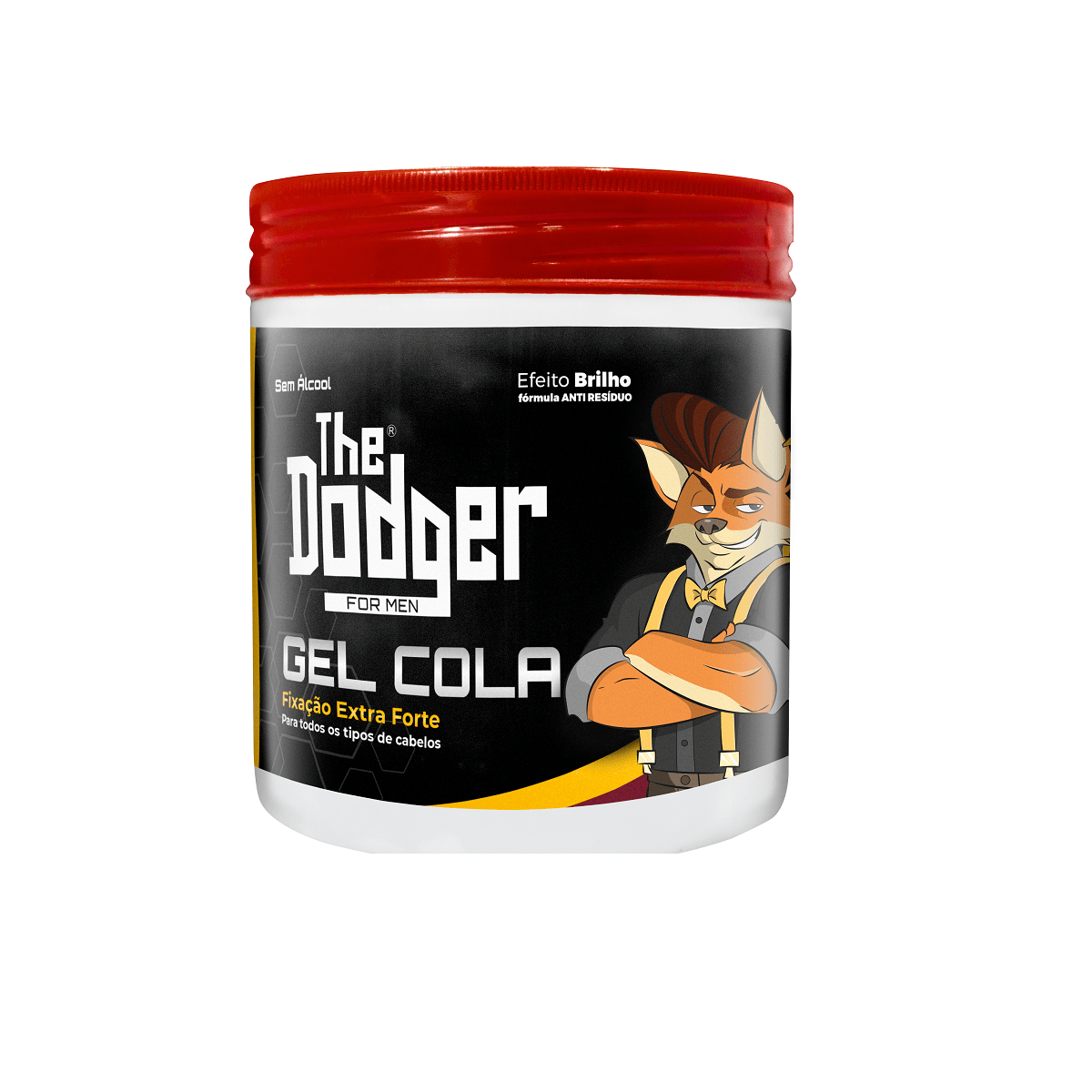 Gel Cola The Dodger incolor, extraforte com 500g
