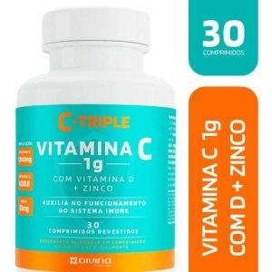 C-Triple Vitamina C 1G 30 Comprimidos