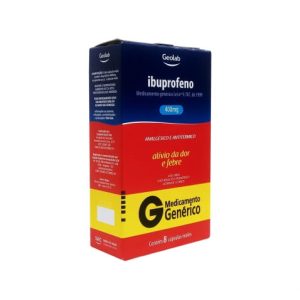 Ibuprofeno 400mg Cápsula Mole - Caixa com 8 Cápsulas
