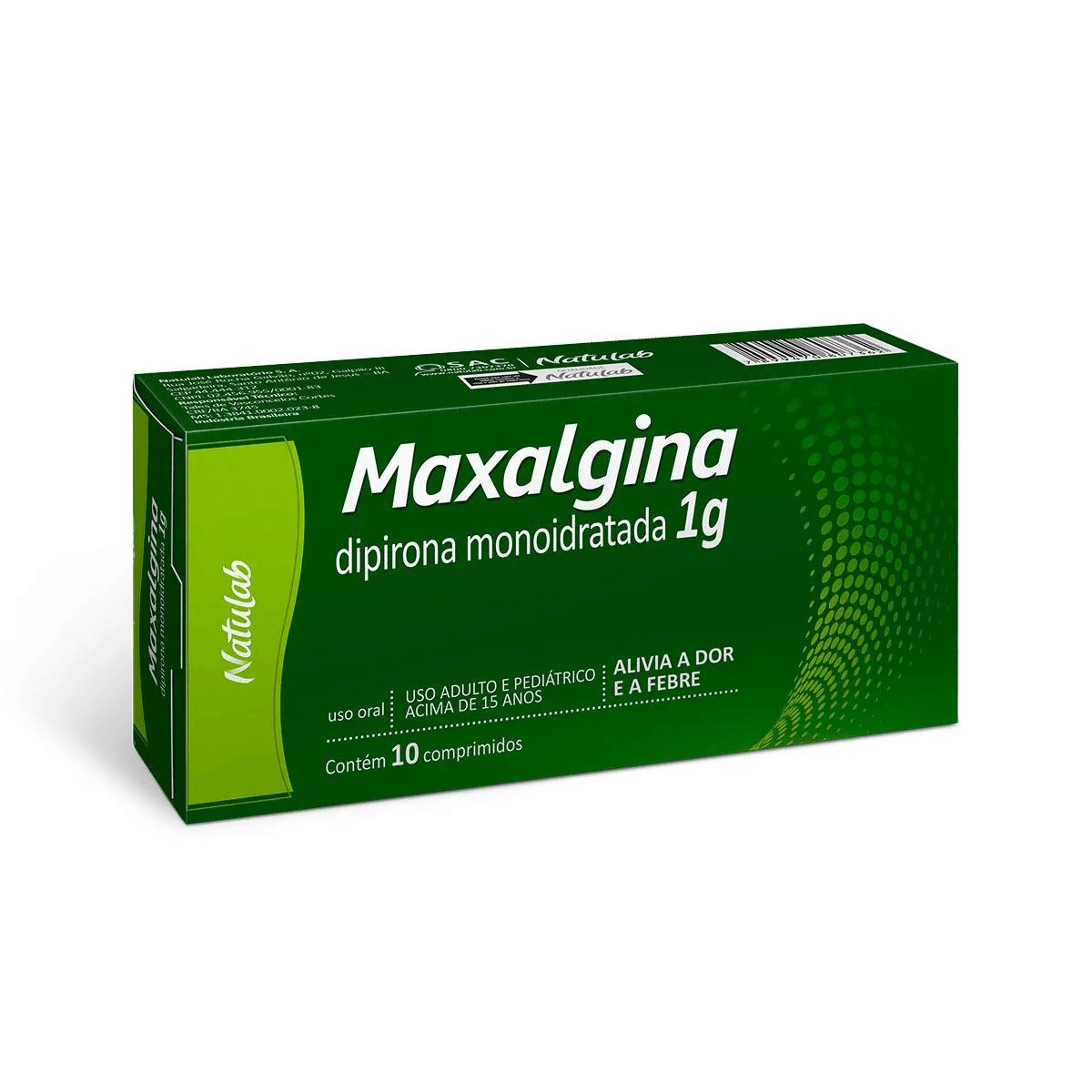 Maxalgina 1g Comprimido - Caixa com 10 Comprimidos