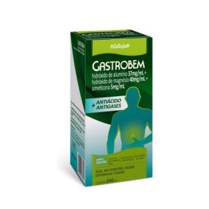 Gastrobem 37mg/mL + 40mg/mL + 5mg/mL Suspensão Oral - Frasco com 240mL