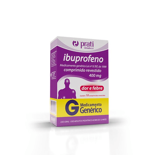 Ibuprofeno 400mg Comprimido Revestido - Caixa com 10 Comprimidos