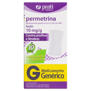 Permetrina 10mg/mL Loção Tópica - Frasco com 60 mL