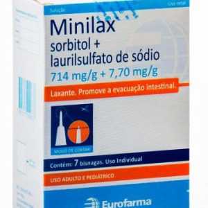 Minilax 7.7mg/g + 714mg/g Solução Retal - 7 Bisnagas com 6.5g