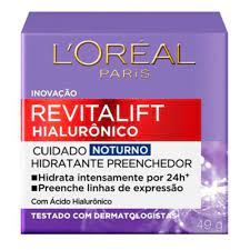 Revitalift Hialurônico Noturno Creme Anti-Idade FPS20 49g