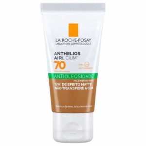 Protetor Solar Facial FPS70 La Roche Posay Anthelios Airlicium Antioleosidade Pele Morena Mais 40G