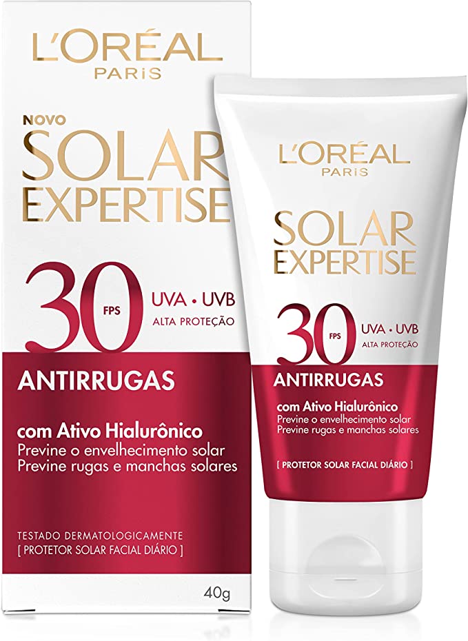 Protetor Solar Facial FPS30 Loréal Solar Expertise Antirrugas 40g