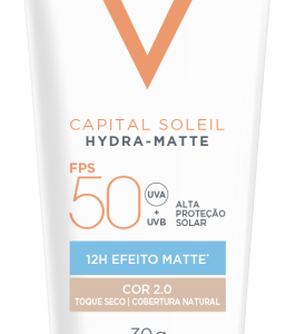 Protetor Solar FPS50 Vichy Capital Soleil Hydra Matte Com Cor 2.0 30g