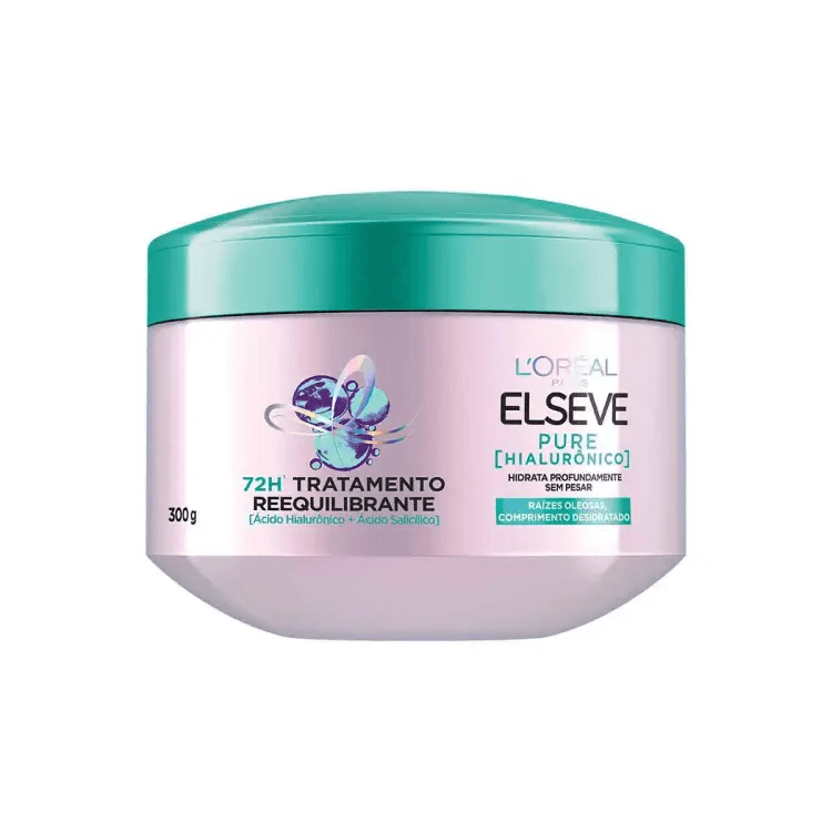 Creme para Tratamento Reequilibrante Elseve Pure Hialurônico 300g