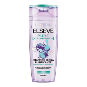Shampoo Hidra Purificante Elseve Pure Hialurônico com 400mL