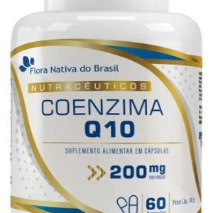 Coenzima Q10 200mg Flora Nativa com 60 Cápsulas