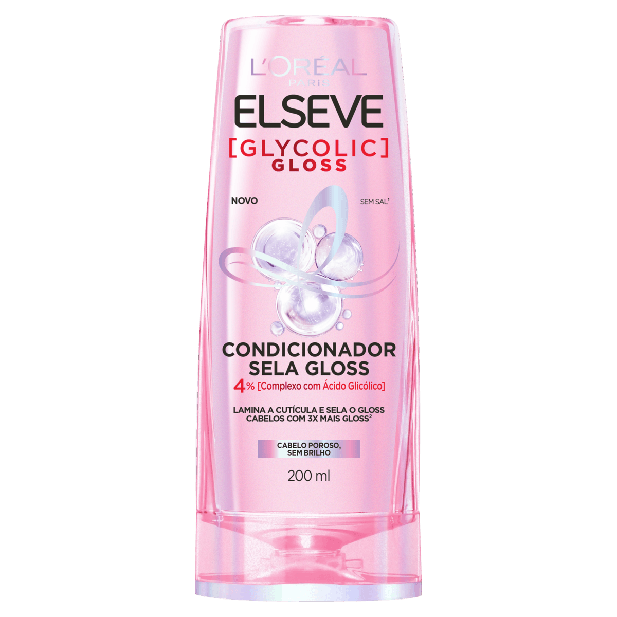 Condicionador Elseve Glycolic Gloss - Frasco com 200mL