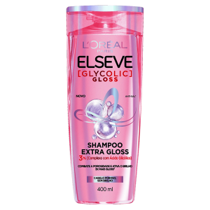 Shampoo Elseve Glycolic Gloss - Frasco com 400mL