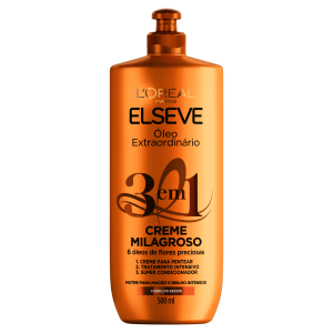 Creme de Pentear Elseve Óleo Extraordinário 3 em 1 500mL