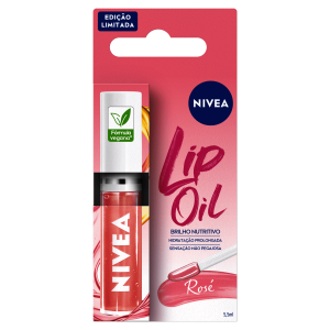 Brilho Labial Nivea Lip Oil Rosé 5.5mL